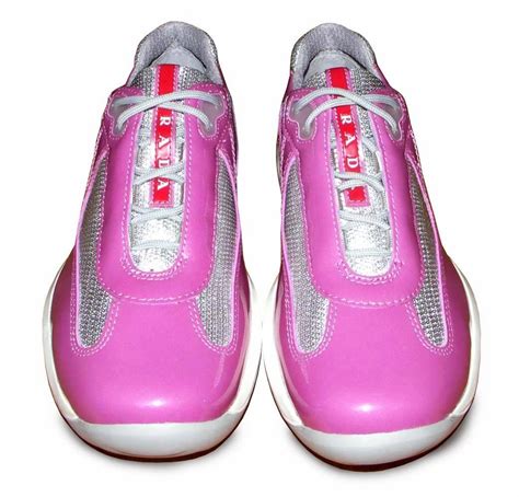 prada pink trainers|pink prada sneakers for women.